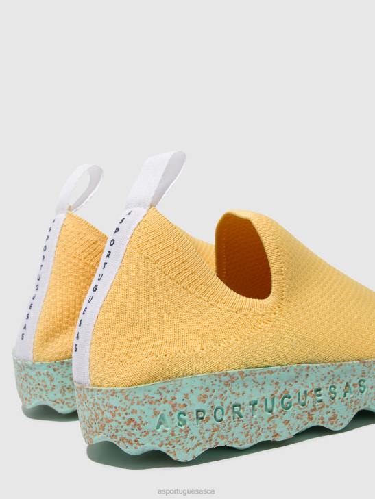 Asportuguesas Trainers Women R. YELLOW SLIP-ON TRAINERS CARE 226H14